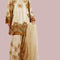 Pure Raw Silk Adda Work Embroidered Wedding Dress - WW427