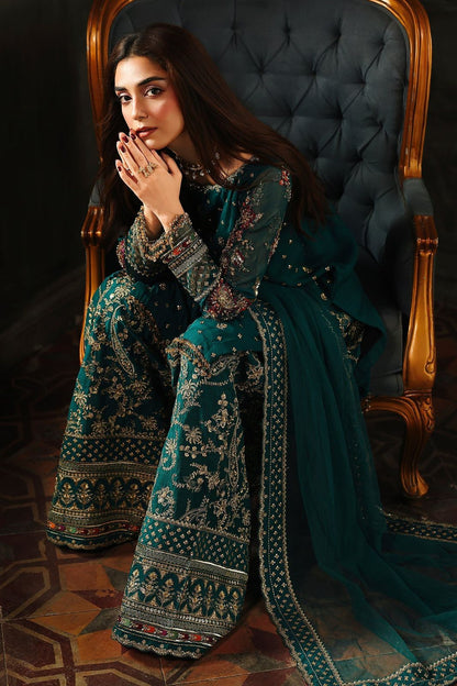 Pure Chiffon Embroidered Wedding Dress - WW432