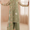 Pure Chiffon Heavy Embroidered Wedding Dress - WW438