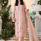 Pure Chiffon Heavy Embroidered Wedding Dress - WW439
