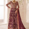 Pure Chiffon Heavy Embroidered Formal Maxi Dress - WW516