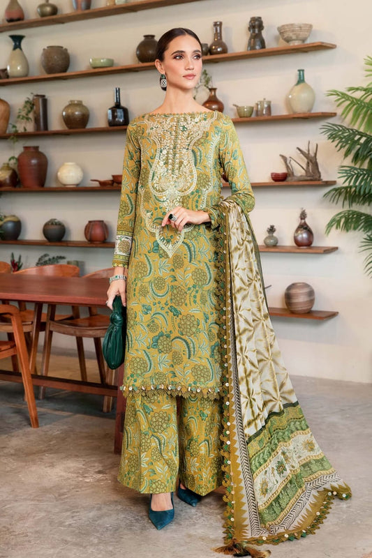 Pure Lawn Digital Embroidered Dress - LL220