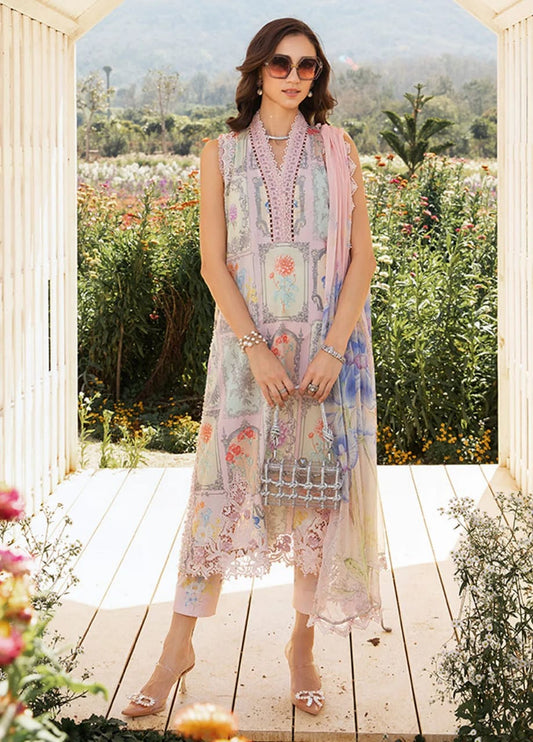 Pure Lawn Digital Embroidered Dress - LL210