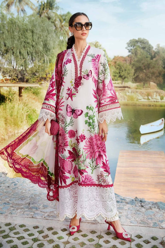 Pure Lawn Digital Embroidered Dress - LL199