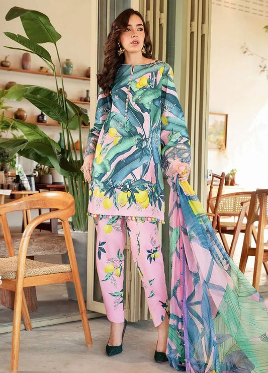 Pure Lawn Multi Digital Printed Dress - LL227