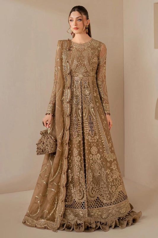 Pure Chiffon Wedding Embroidered Dress - WW280