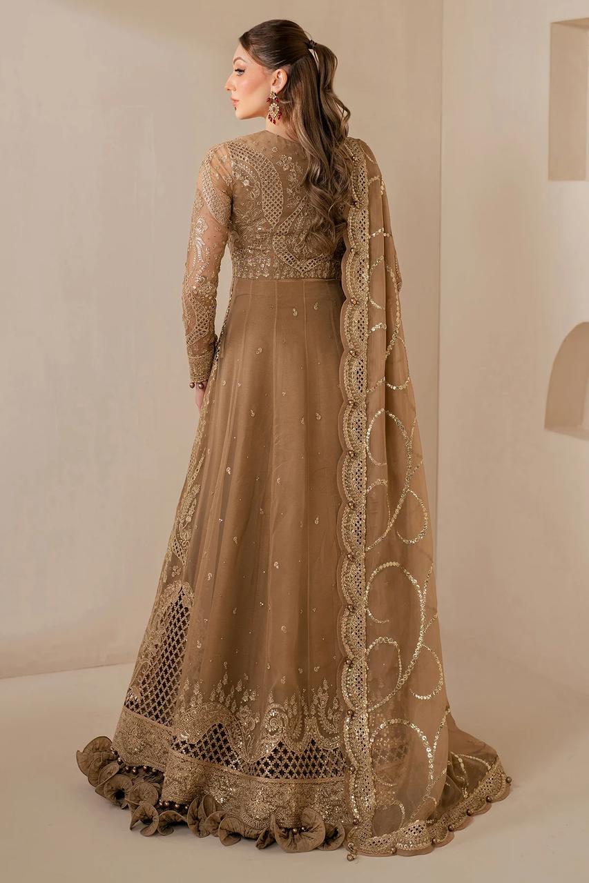 Pure Chiffon Wedding Embroidered Dress - WW280