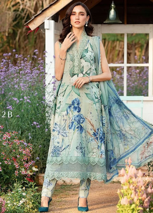 Pure Lawn Digital Embroidered Dress - LL234