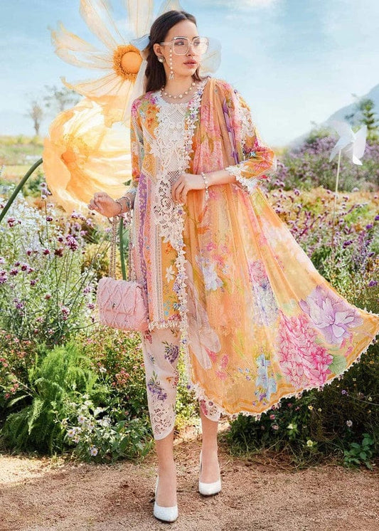 Pure Lawn Digital Embroidered Dress - LL232