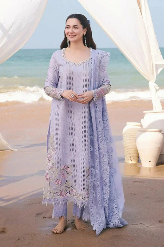 Pure Lawn Purple Chickenkari Dress - LL251