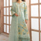 Pure Lawn Pista Green Embroidered Dress - LL258