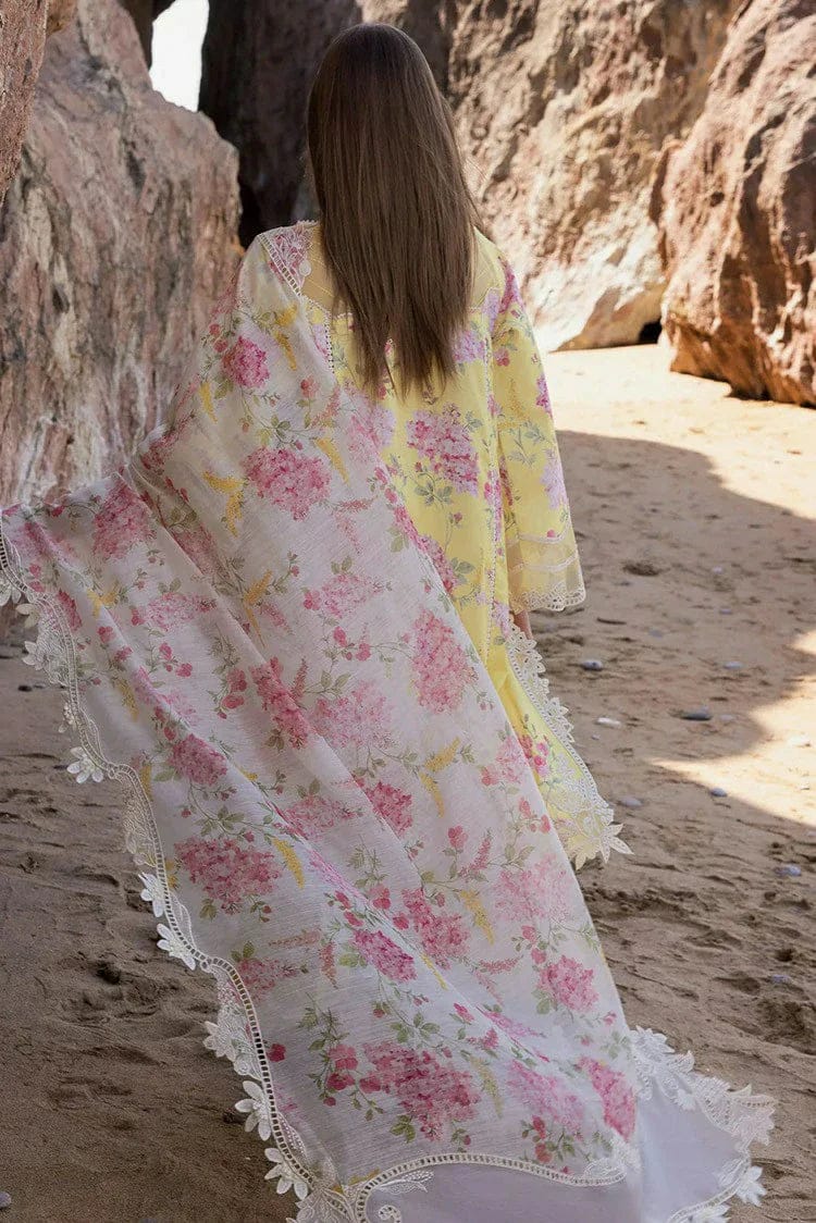 Pure Lawn Yellow Lawn Embroidered Dress - LL306