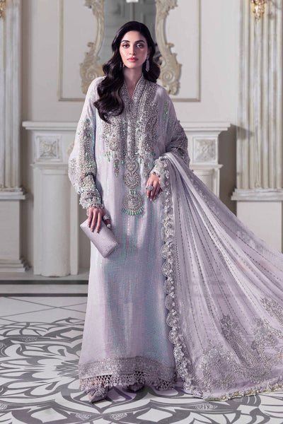 Pure Chiffon Lilac Adda Work Kaftan Style Wedding Dress - WW428