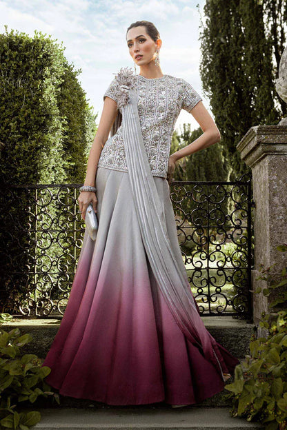 Premium Silk Embroidered Wedding Dress - WW384