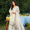 Pure Luxury Lawn Pearl White Embroidered Eid Outfit - LL463