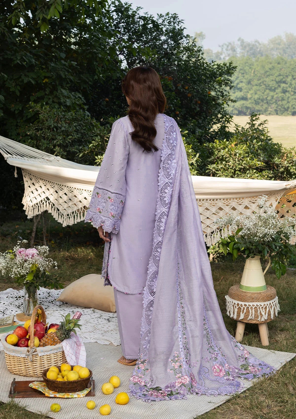 Pure Luxury Lawn Chickenkari Eid Outfit - LL462