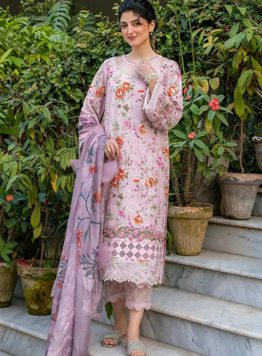 Pure Swiss Law Multi Embroidered Dress : LL282