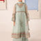 Pure Chiffon Embroidered Green Kids Outfit - RS004