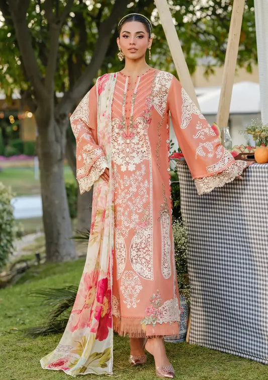 Pure Luxury Lawn Autumn Dream Chickenkari Eid Outfit - LL461