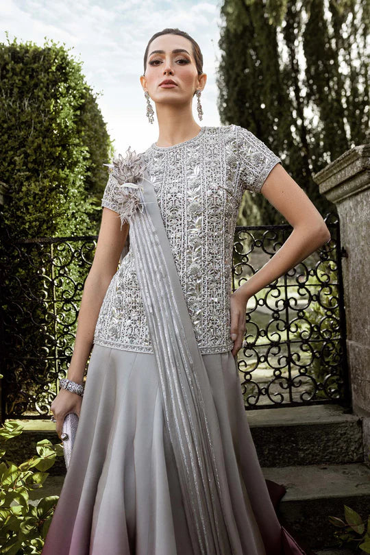 Premium Silk Embroidered Wedding Dress - WW384