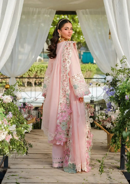 Pure Lawn Pink Chickenkari Eid Outift - LL367