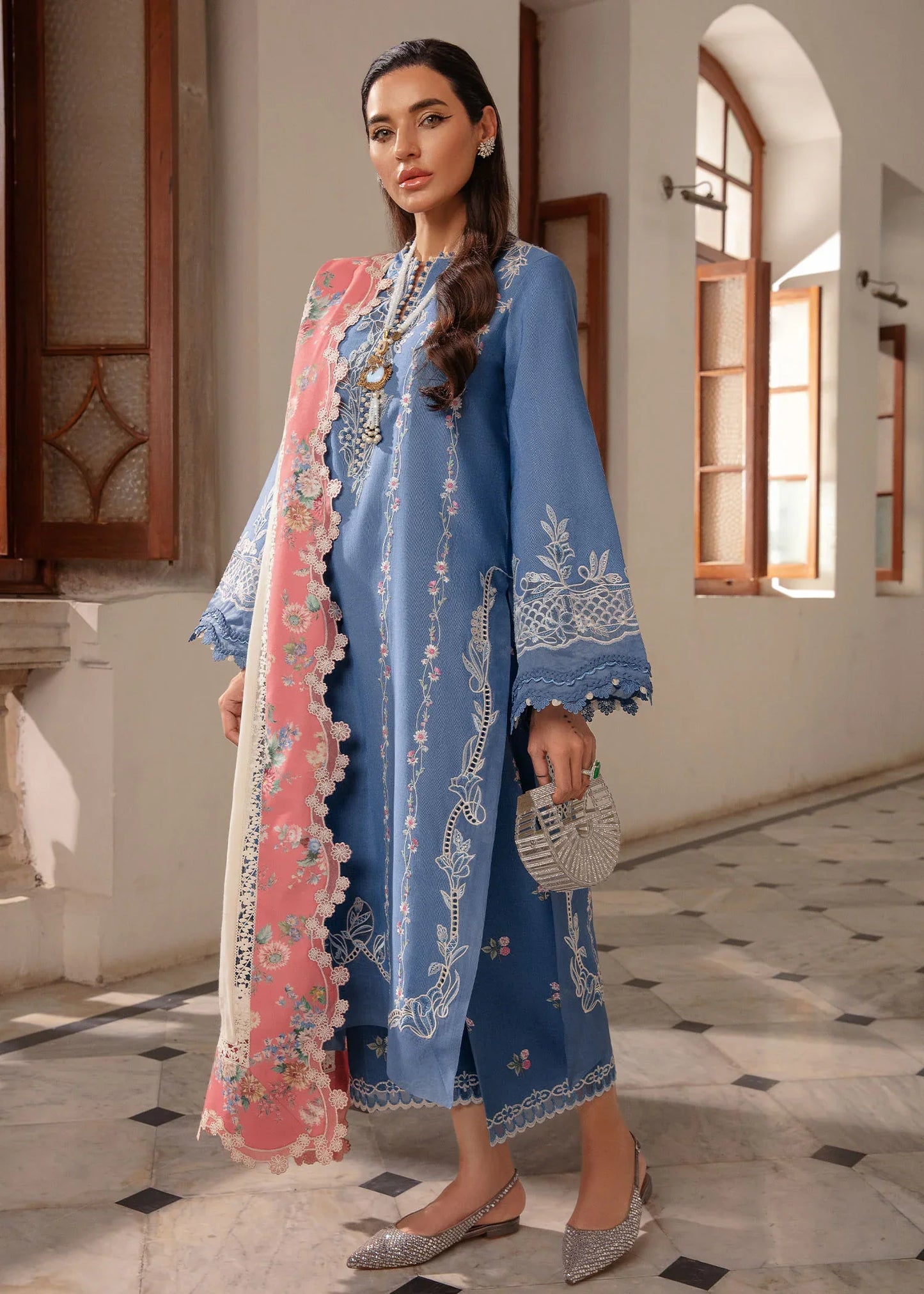 Pure Lawn Chickenkari Eid Outfit - LL406
