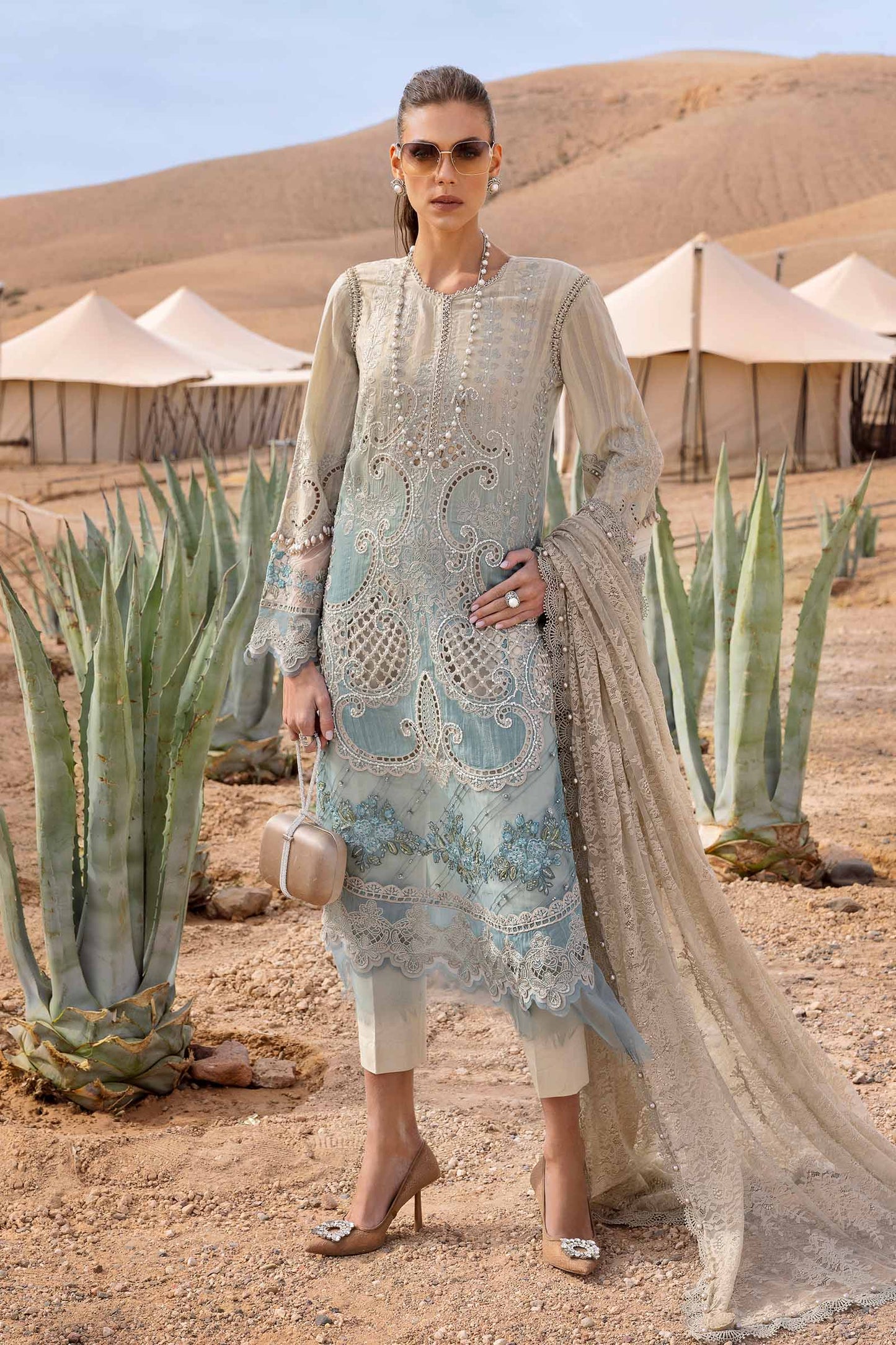 Pure Lawn Embroidered Eid Outfit - LL421
