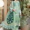 Pure Lawn Green Embroidered Dress - LL375