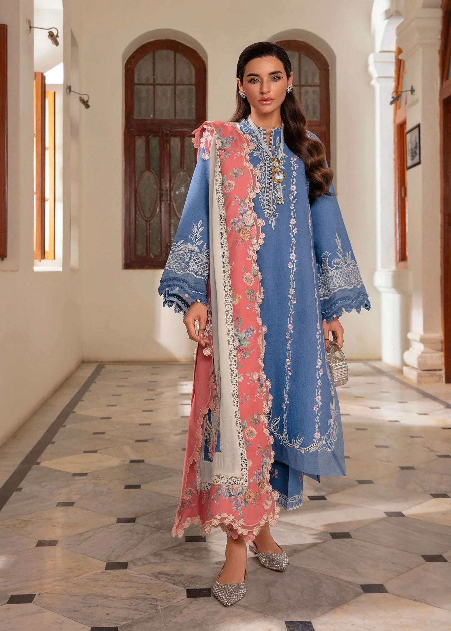 Pure Lawn Chickenkari Eid Outfit - LL406
