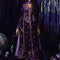 Pure Velvet Purple Embroidered Dress - VC027