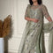 Pure Mysoori Sea Green Embroidered Dress - WW534