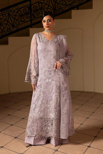 Pure Chiffon Elegant Embroidered Dress - WW293