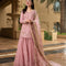Pure Luxury Tea Pink Lawn Embroidered Eid Outfit - LL443
