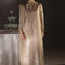 Pure Luxury Beige Gold Lawn Embroidered Eid Outfit - LL444