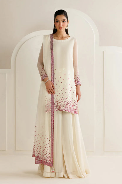 Pure Chiffon Embroidered Wedding Dress - WW504