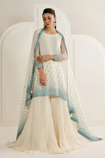 Pure Chiffon Embroidered Wedding Dress - WW505