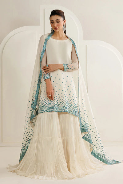 Pure Chiffon Embroidered Wedding Dress - WW505