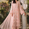 Pure Chiffon Tea Pink Embroidered Wedding Dress - WW503